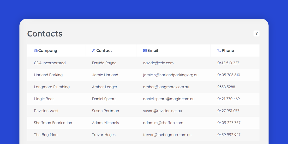 The settings interface of the Contacts Pro plugin for WordPress