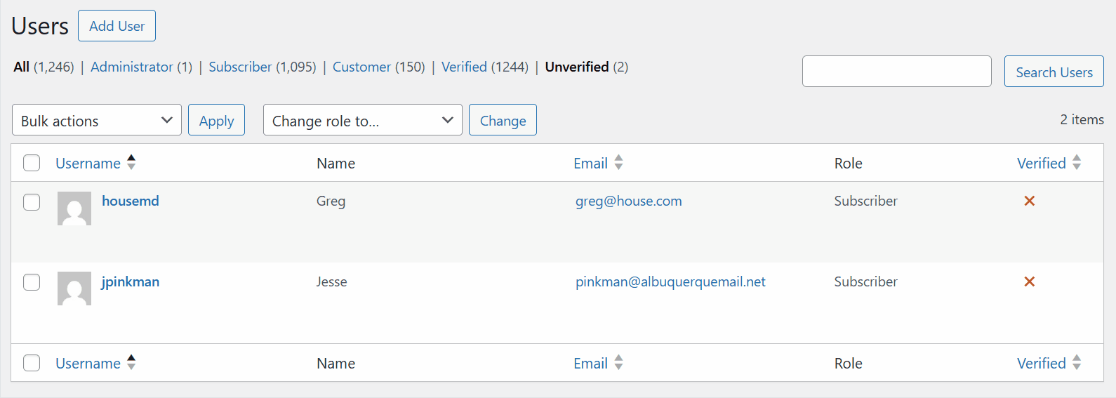 Verify New Users