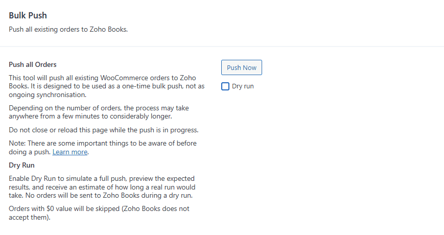 WooCommerce to Zoho Books