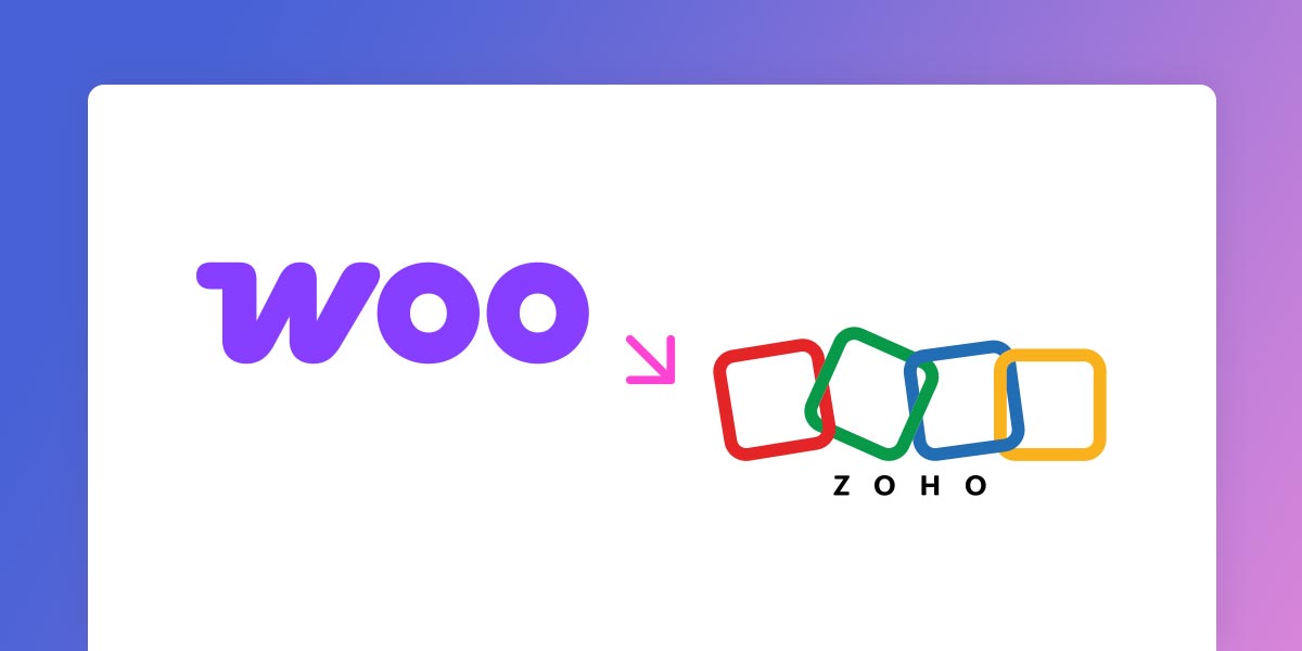 The settings interface of the Woo to Zoho Books plugin for WordPress